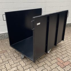 metal platform trolley with metal sides and handles(2)